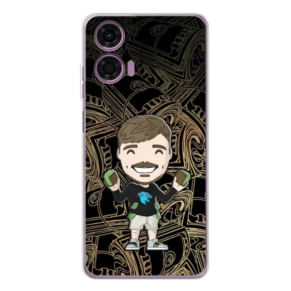 Чехол с принтом «Mister Beast» для Motorola Moto E14