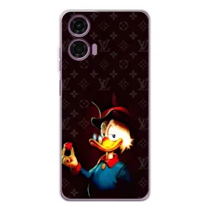 Чехли для Motorola Moto E14 - Скрудж МакДак Louis Vuitton (PREMIUMPrint) (Скрудж з ботліантом)