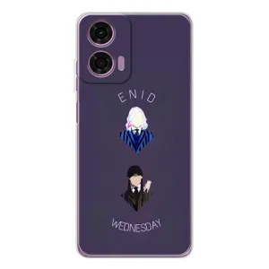 Чохли Венсдей на Motorola Moto E14 Уенсдей (AlphaPrint) (Венздей і подруга)