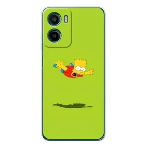 Чехол с Симпсонами для Motorola Moto E15 (VPrint) (Барт Симпсон)