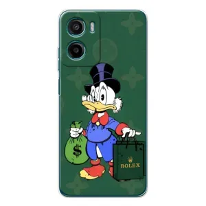 Чехлы для Motorola Moto E15 - Скрудж МакДак Louis Vuitton (PREMIUMPrint) (Богатая Утка)