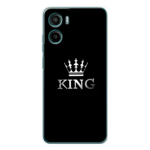 Чехол с Короной Мото Е15 - (AlphaPrint) (KING)