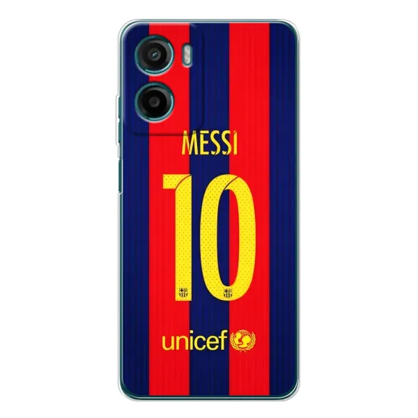 Чехол с принтом «Messi Barca 10» для Motorola Moto E15