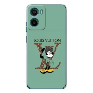 Чехлы Луи Витон для Motorola Moto E15 (AlphaPrint - LOUIS VUITTON) (Микки Маус LV)