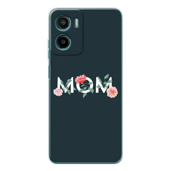 Чехол с принтом «Mom дизайн» для Motorola Moto E15