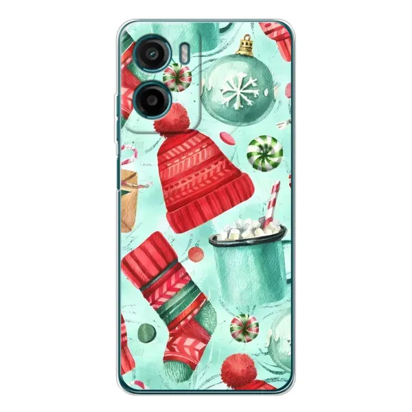 Чехол с принтом «Одежда НГ» для Motorola Moto E15 Чехол с принтом «Одежда НГ» для Motorola Moto E15