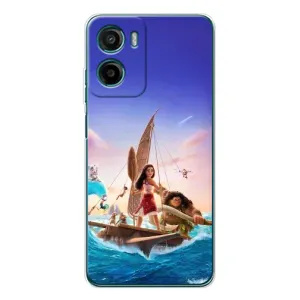 Чехол с мультфильмом Моана Motorola Moto E15 (Команда Ваяна Мауи)