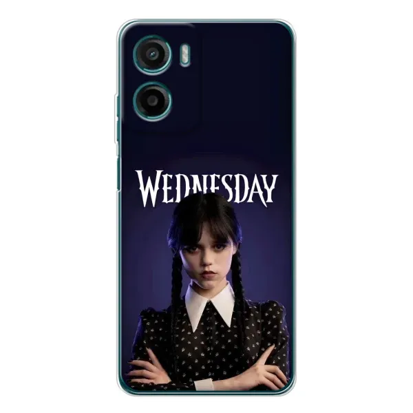 Чехол с принтом «Wednesday» для Motorola Moto E15 Чехол с принтом «Wednesday» для Motorola Moto E15