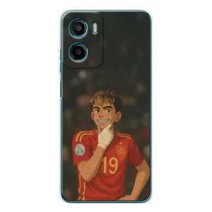 Чохол з футболістом Ламін Ямаль Motorola Moto E15 (Ямаль аніме)