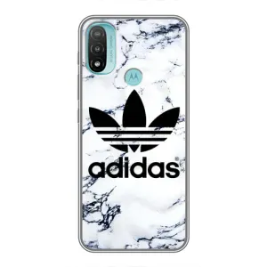 Чохли Адидас для Motorola MOTO E20 (AlphaPrint) (Адідас на мраморі)