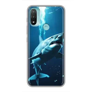 Чохол з картинкою 'Хижаки' для Motorola MOTO E20 (Акула під водою)