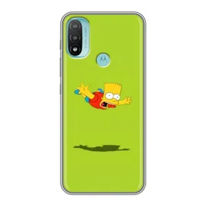 Чjхол з Сімпсонами для Motorola MOTO E20 (VPrint) (Барт Сімпсон)