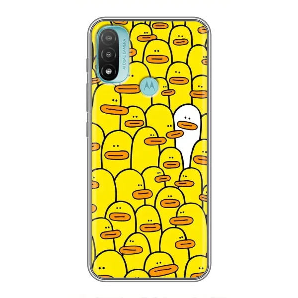 Чехол с принтом «Белая уточка» для Motorola MOTO E20
