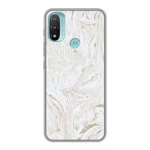 Мраморний чехол на Motorola MOTO E20 (VPrint) (Білий мрамор)