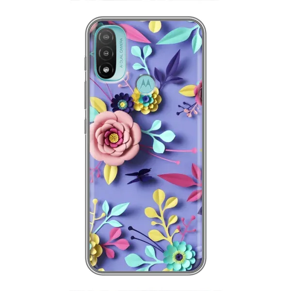 Чехол с принтом «Цветочный дизайн» для Motorola MOTO E20