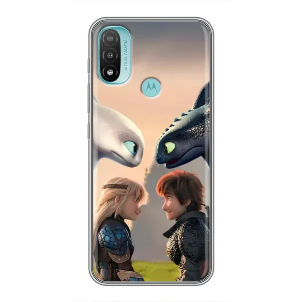 Чохол з принтом «Гикавка і Астрід» для Motorola MOTO E20
