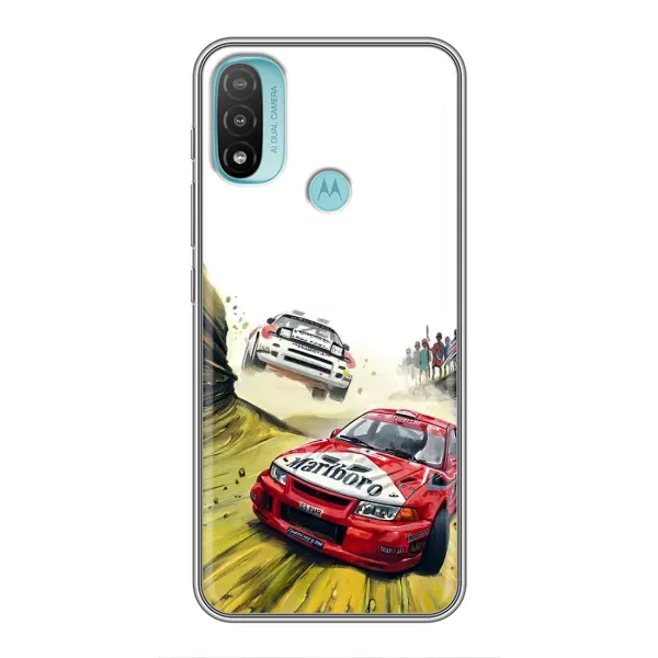 Чохол з принтом «Гоночні Тачки» для Motorola MOTO E20