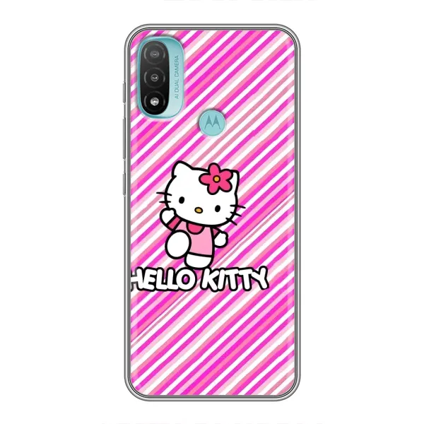 Чохол з принтом «Hello Kytty» для Motorola MOTO E20