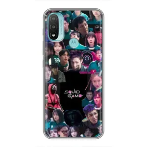 Чохол Гра в кальмара для Motorola MOTO E20 (Колаж Гра кальмара)