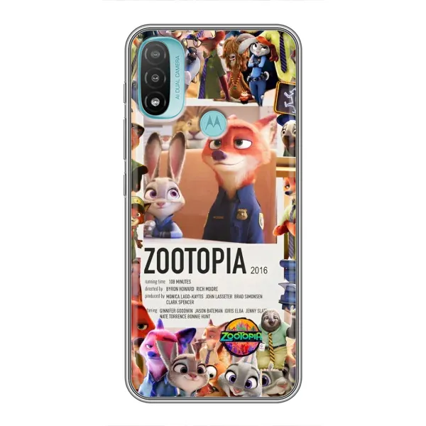 Чохол з принтом «Постер Зоотрополіс» для Motorola MOTO E20