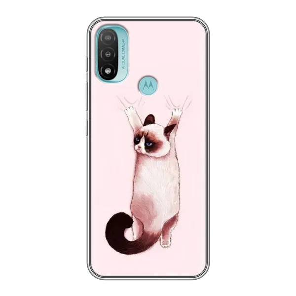 Чохол з принтом «Котик падає» для Motorola MOTO E20 Чохол з принтом «Котик падає» для Motorola MOTO E20