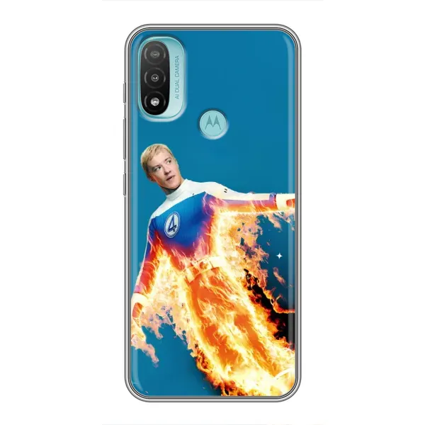 Чохол з принтом «Людина-факел у вогні» для Motorola MOTO E20