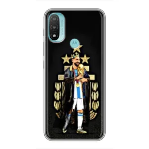Чохли для Motorola MOTO E20 (Leo чемпіон) (AlphaPrint) (Мессі Король)