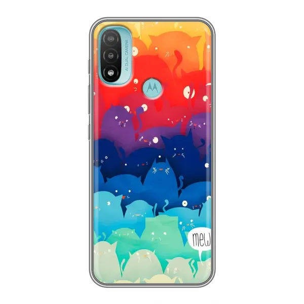 Чохол з принтом «Mew» для Motorola MOTO E20 Чохол з принтом «Mew» для Motorola MOTO E20
