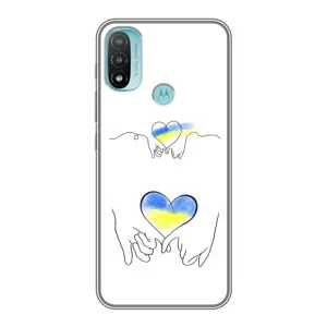 Чохол для Патріота України Motorola MOTO E20 - (AlphaPrint) (Мир Україні)
