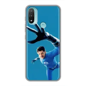 Чохол з принтом Фантастична четвірка для Motorola MOTO E20 (Містер Фантастік супергерой)