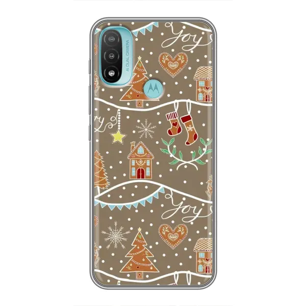 Чехол с принтом «Новогодние пряники» для Motorola MOTO E20 Чехол с принтом «Новогодние пряники» для Motorola MOTO E20
