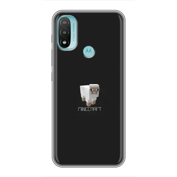 Чехол с принтом «Овечка Майнкрафт» для Motorola MOTO E20