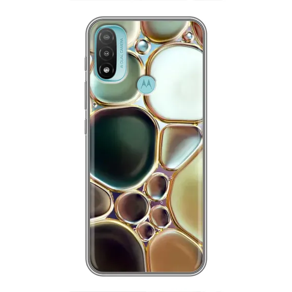 Чохол з принтом «Радужний Мрамор» для Motorola MOTO E20