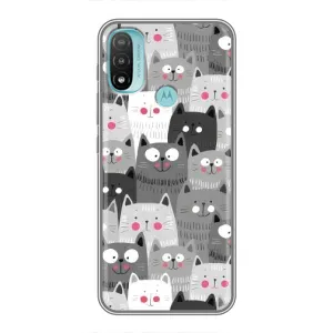 Чохли з Котиками для Motorola MOTO E20 (VPrint) (Мальовані котики)