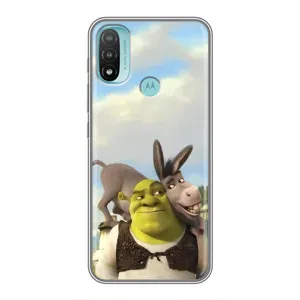 Чохол з мультфільмом Шрек на Motorola MOTO E20 (Шрек та Осел)