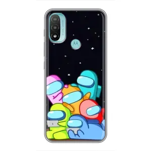 Чохли Амонг Ас для Motorola MOTO E20 (AlphaPrint) (Скіни в космосі)