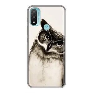 Чохол з пташками на Motorola MOTO E20 (VPrint) (Сова)