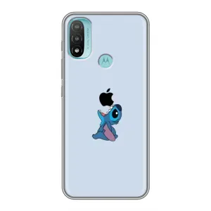Чохол з принтом Стіч на Motorola MOTO E20 (Stitch apple)