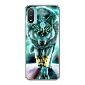 Защитные чехлы для Мото Е20 (AlphaPrint) (ХИТ продаж) ВОЛК