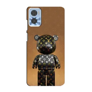 Чехлы для Motorola MOTO E22 - Bearbrick Louis Vuitton (PREMIUMPrint)