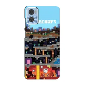 Чохол Майнкрафт на Motorola MOTO E22 (AlphaPrint) Minecraft (фон Minecraft)