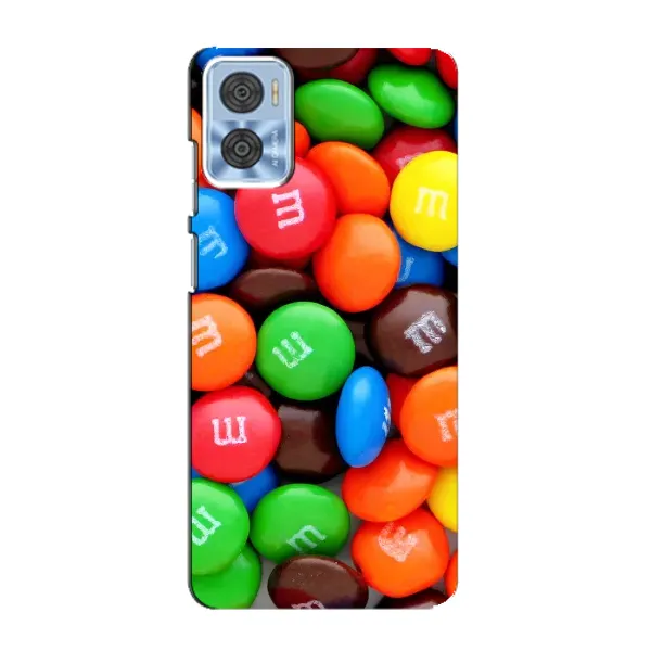 Чехол с принтом «MM's» для Motorola MOTO E22
