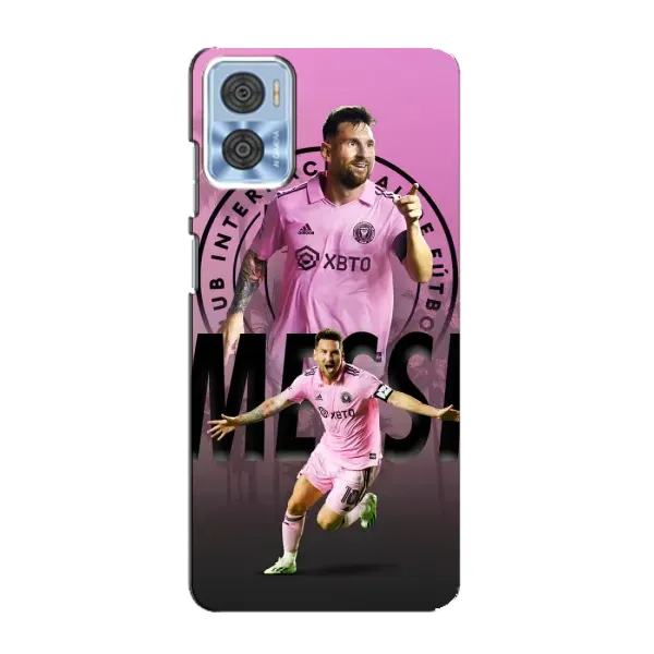 Чехол с принтом «Messi Miami» для Motorola MOTO E22