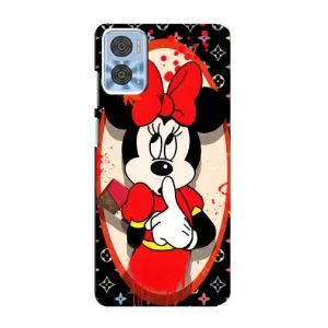 Чехол Disney Mouse Motorola MOTO E22 (PREMIUMPrint) (Минни Маус ЛВ)