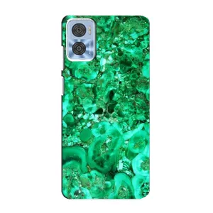 Мраморний чехол на Motorola MOTO E22 (VPrint) (Салатовий Мрамор)