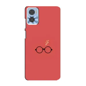 Чехол с принтом «шрам и очки» для Motorola MOTO E22