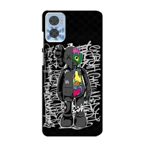 Чехлы для Motorola MOTO E22 - Bearbrick Louis Vuitton (PREMIUMPrint) (Стиль Bearbrick)