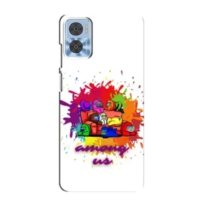 Чехол Амонг Ас для Motorola MOTO E22 (AlphaPrint) (Яркий АмонгАс)