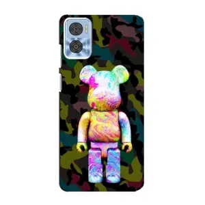 Чехлы для Motorola MOTO E22 - Bearbrick Louis Vuitton (PREMIUMPrint) (Яркий Bearbrick)