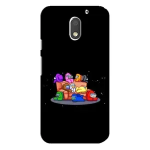 Чехол Амонг Ас для Motorola MOTO E3 (AlphaPrint) (Амонг-ас)